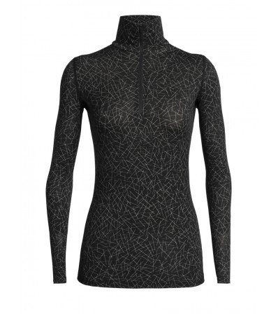 Мерино Блуза Icebreaker 200 Oasis LS Half Zip Sky Paths W's