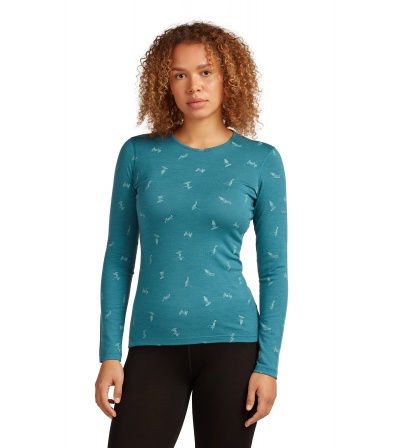 Блуза Icebreaker Women's Merino 200 Oasis LS Crewe Thermal Top Ski Day